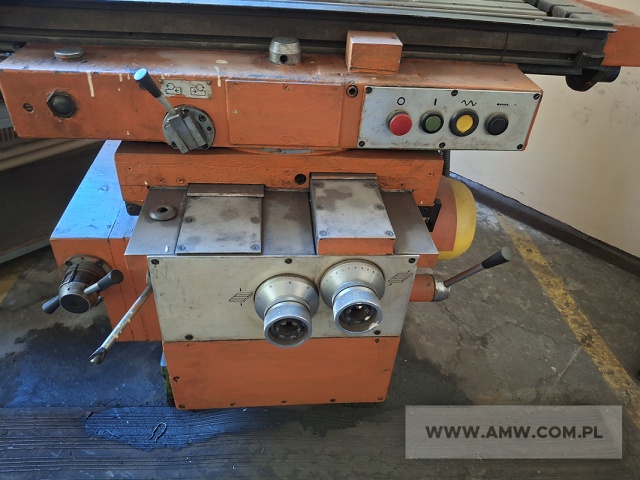 Frezarka uniwersalna FU-251 (moc silnika 4 kW, masa własna około 2000 kg) 